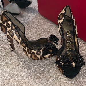 Sam Edelman heels with bow and spikes